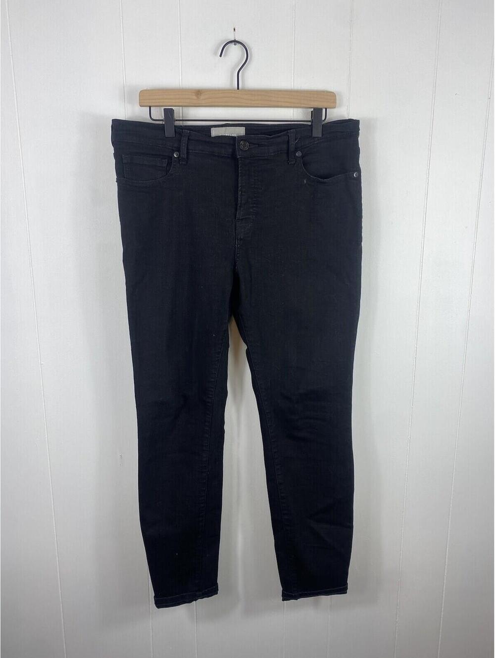 Everlane Skinny Jeans Women’s Size 33 Black Midrise Goth Grunge Capsule